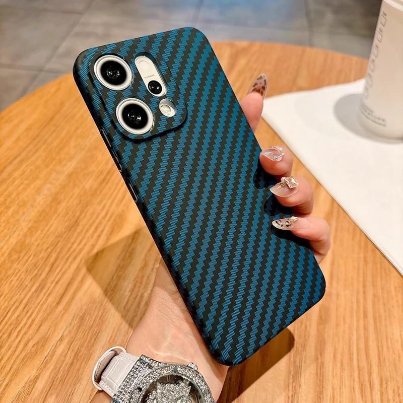 Compatible with OPPO Reno11 Case and New Carbon Fiber Pattern Reno11 Pro Ultra-thin Lens Shockproof Protective Case+