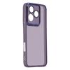 For Honor 400 Lite 5G TPU Case WANLONFENG DKSM Series Electroplated Frame Back Cover with Tempered Glass