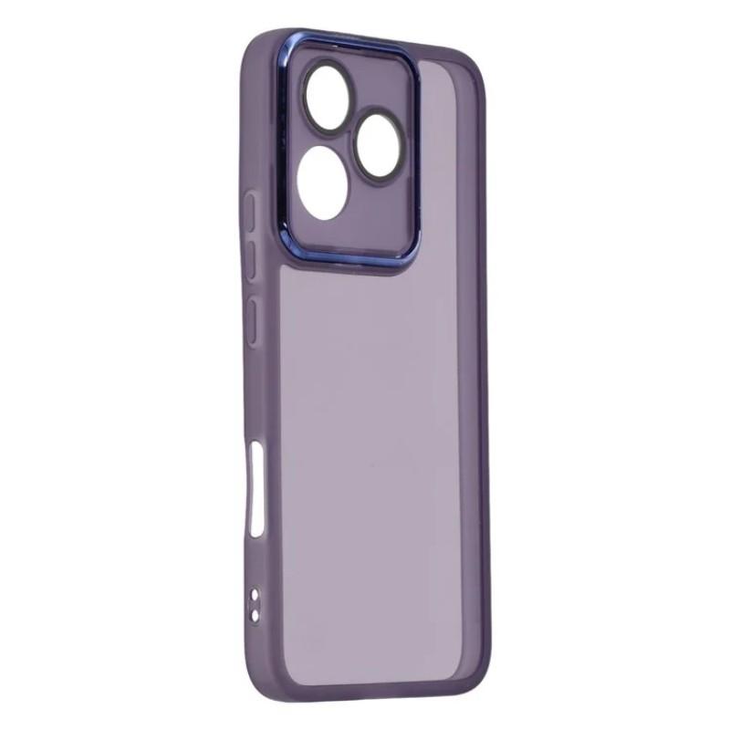 For Honor 400 Lite 5G TPU Case WANLONFENG DKSM Series Electroplated Frame Back Cover with Tempered Glass