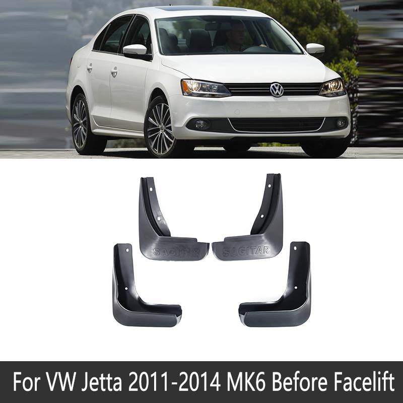 

Car Fender Mud Flaps Mudguards for Volkswagen VW Jetta A6 5C6 Mk6 6 2011~2018 2012 2016 2017 Auto Accessories Goods Splash Guard Fit Before facelift