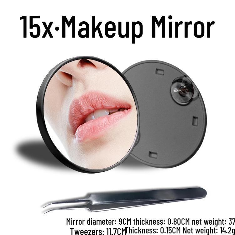 Portable 5x/10x HD Beauty Makeup Mirror with Suction Cup