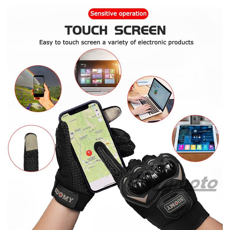 Full Finger Motorcycle Gloves Off-Road ATV Dirt Bike Cycling Riding Anti-Slip Shockproof Protection Men Women