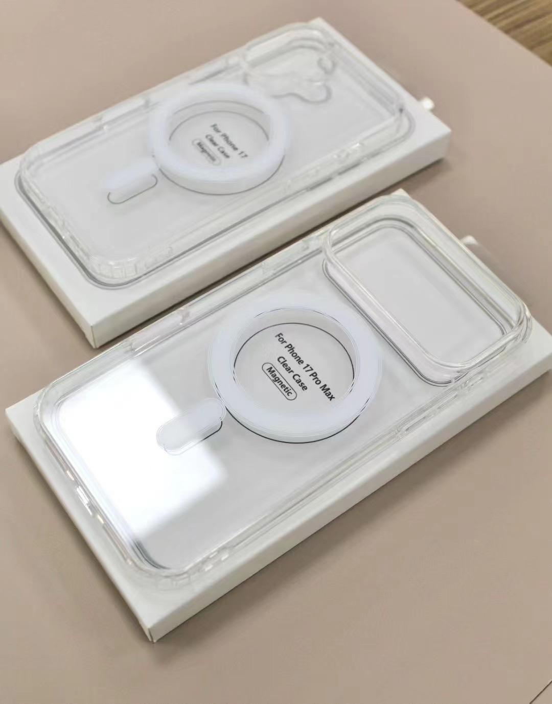 For iPhone 17 Air / 17Pro Max/17 Pro Hard Acrylic Cover  For iPhone 17 Magsafe Magnetic Wireless Charge Clear Case For iPhone 17 ProMax