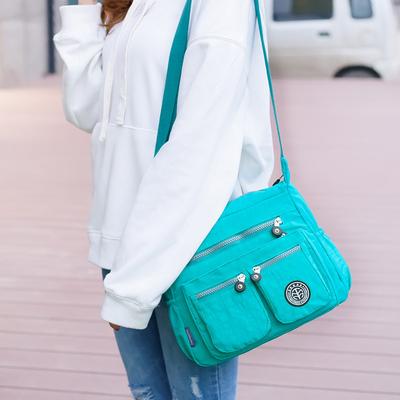 Multi-pocket damestas Nylon tas Grote capaciteit dames schoudertas Crossbody tas Waterdichte nylon tas