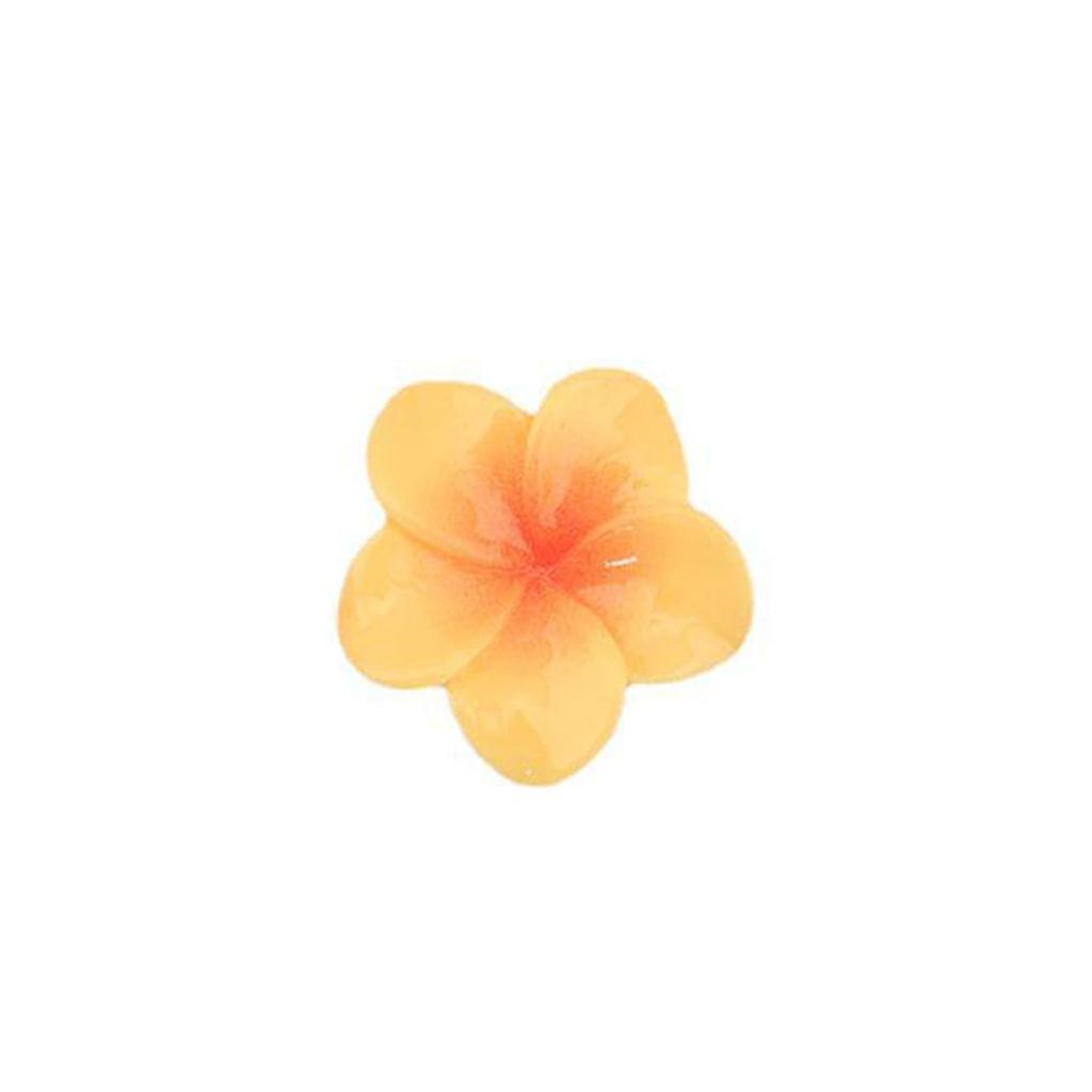 Plumeria Luminosa Monocolore Fatta a Mano Fai da Te Forcina Decorazione Copricapo Colla Crema Patch per Custodia Telefono Cellulare
