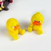 2pcs 3D Printed Angry Duck Figurine Home Decoration Gift For Kids Cartoon Yellow Duck Desktop Shelf Ornament