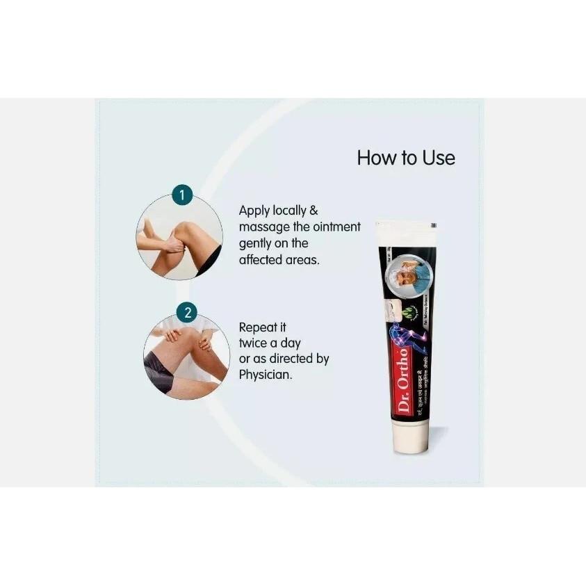 3 Pack | Dr.Ortho Ointment Ayurvedic Pain Relieving 30 gm / 1.05 oz - F/Ship