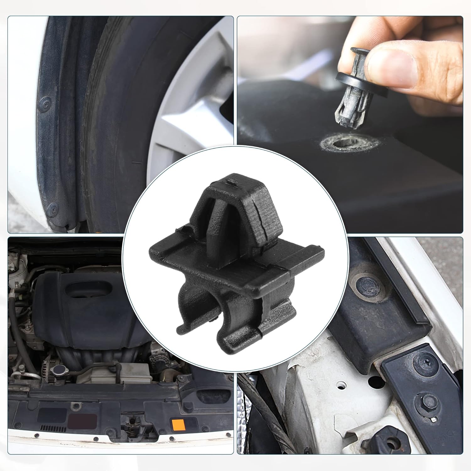 ACROPIX Hood Prop Rod Clip Retainer Fit for Honda Ridgeline - Pack of 1 Black