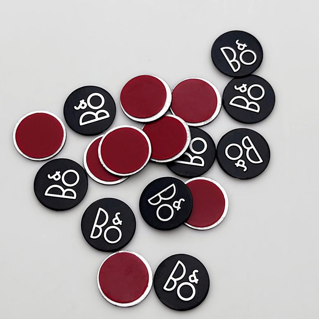 5 Stück 10 Stück 50 Stück B&O BANG&OLUFSEN Hochwertige Auto Hi-Fi Lautsprecher Audio Lautsprecher Abzeichen Stereo Emblem Aufkleber Styling Zubehör