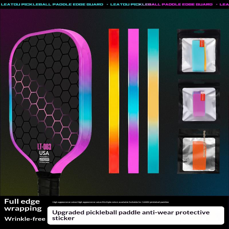 Laser Pickleball Paddle Protection Tape-Paddle Head Edge Guard-Racket Edge Protection Tape-Fit Perfectly Curved Edge Laser Tape