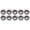 10Pcs Turning Insert Carbide Round Blade Lathe Cutter Milling CNC Cutting Tool Set Kit(RPMT1204MOEJS )