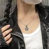 Fünfzackiger Stern Halskette Handgefertigter Anhänger Halsketten Punk Choker Kette Mode Halsband Geschenk für Teenager Mädchen Jungen
