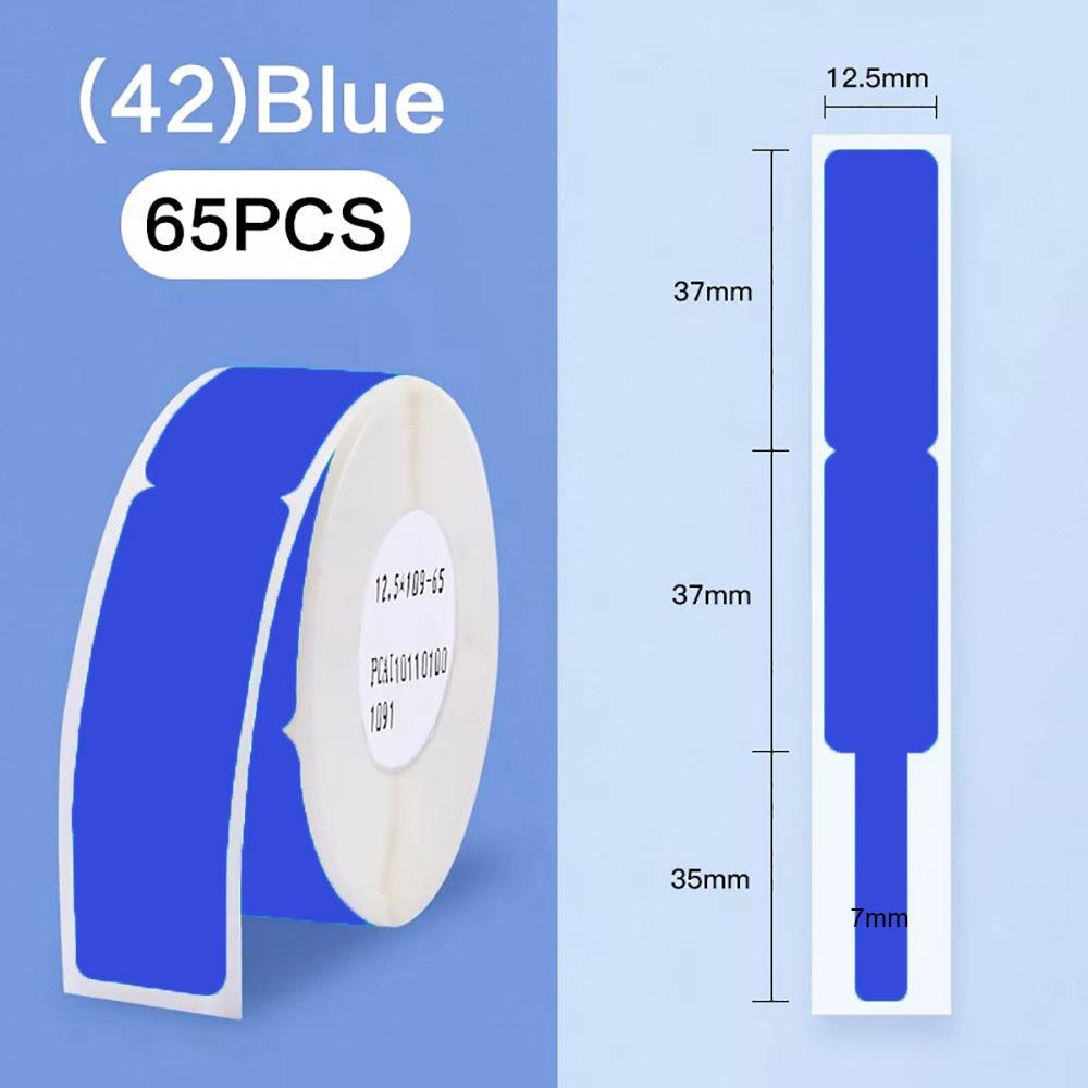 65Pcs/Roll Mini Cable Laber Paper Self Adhesive Thermal Cable Sticker  For Niimbot D101/D11/H1