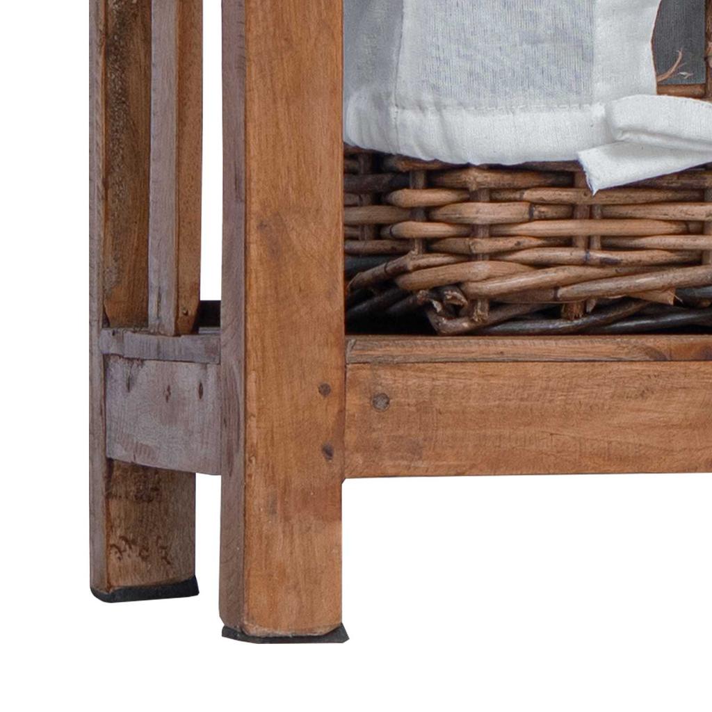 Side Table Brown 38 x 28 x 50 cm Solid Mahogany Wood