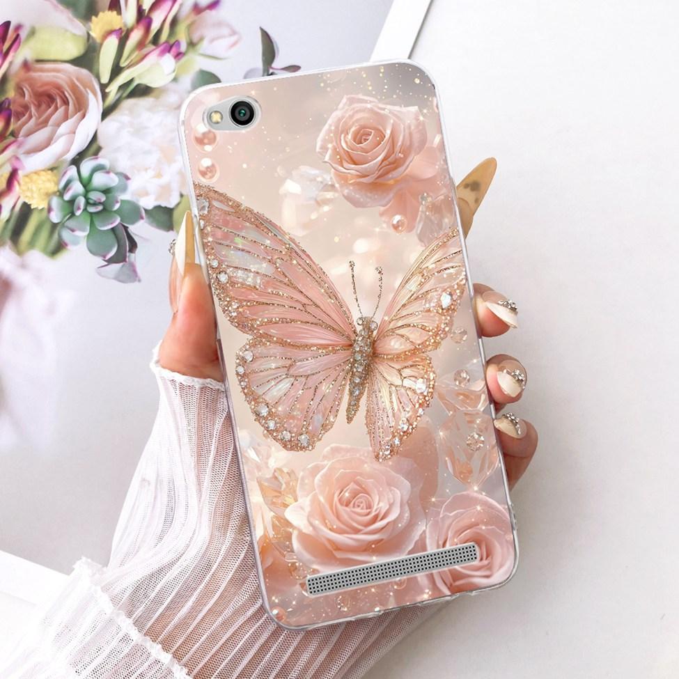 For Redmi 3 Clear Case Aesthetic Luxury Cute Cat Fashion Butterfly Funny Painted Funda For Xiaomi Redmi 3 Casing