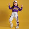 Girls' Hip Hop Dance Set: Trendy Korean-Style Crop Top Jazz Performance Costume