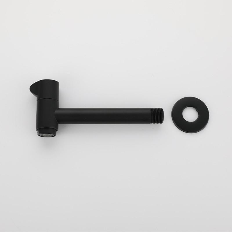 Solid Metal Outdoor Garden Faucet Wall Mounted Bathroom Corner Washing Machine Faucet Outdoor Cold Water Tap Enduring
