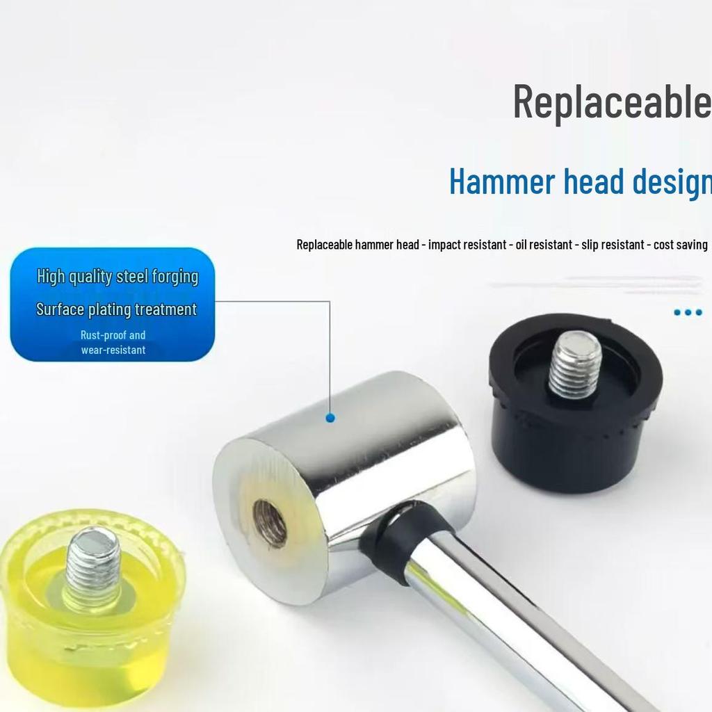 Multi-Use Rubber Hammer for Flooring, Tiling, and Decoration