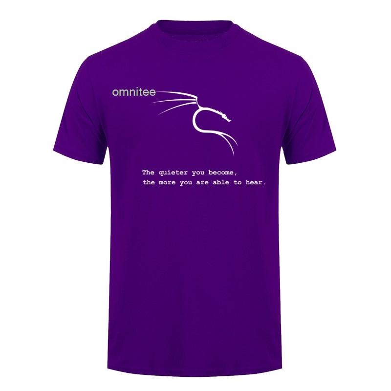 Kali Linux The Quieter You Become The More You Are Able To Hear T Shirt Unisex Summer Short Sleeve Cotton Tshirts Tops Lh013