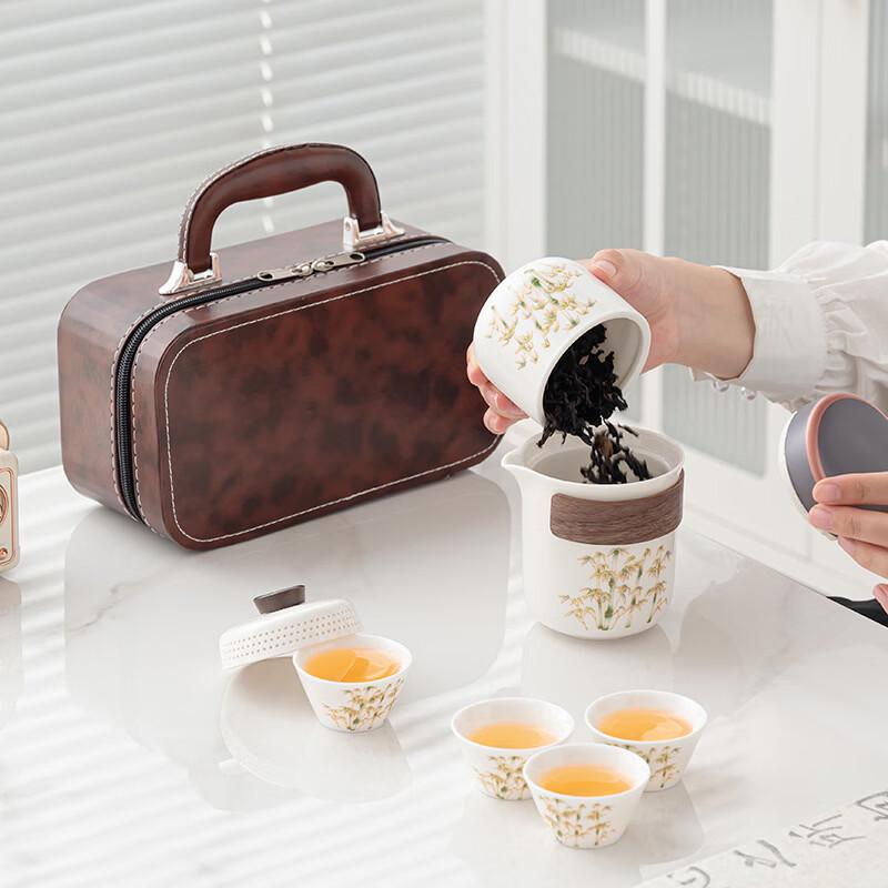 Mutton-Fat Jade White Porcelain Tea Set