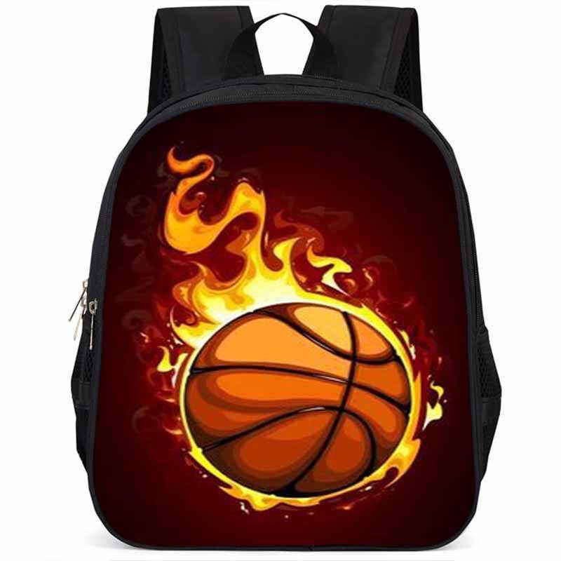 Sac à dos scolaire élégant Basketball 15 pouces Grande capacité Léger Pour Garçons et Filles