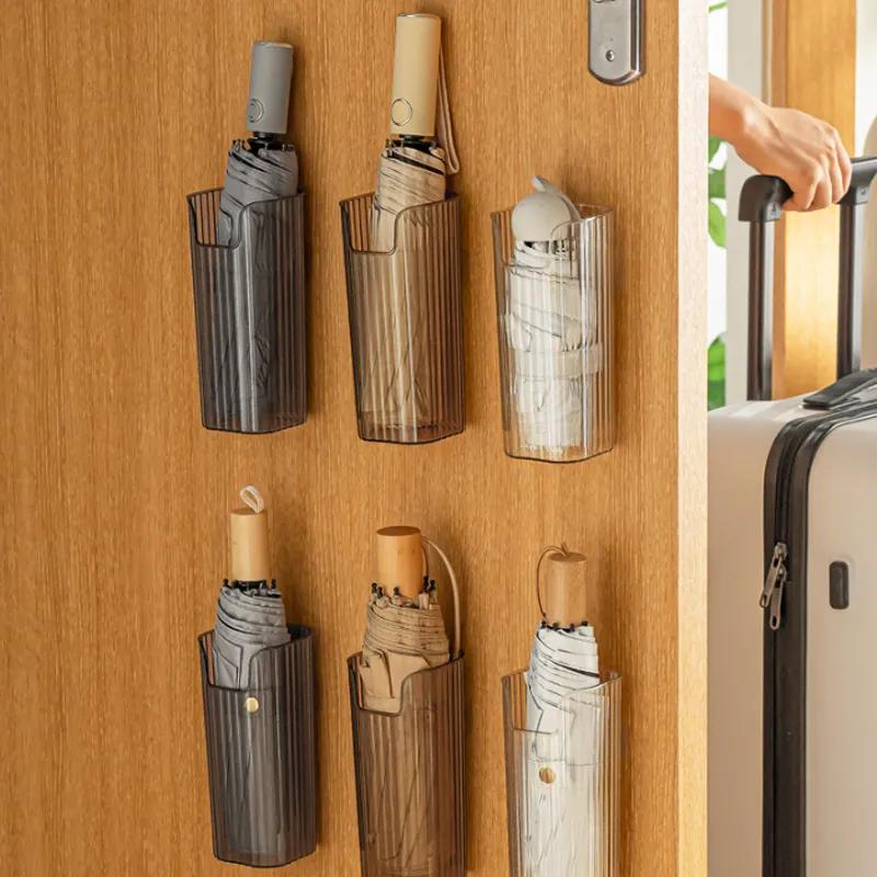 Wall Mounted Umbrella Storage Rack For Household Use No Punching Creative Umbrella Rack Simple Long Tube Umbrella Storage Box YLE435