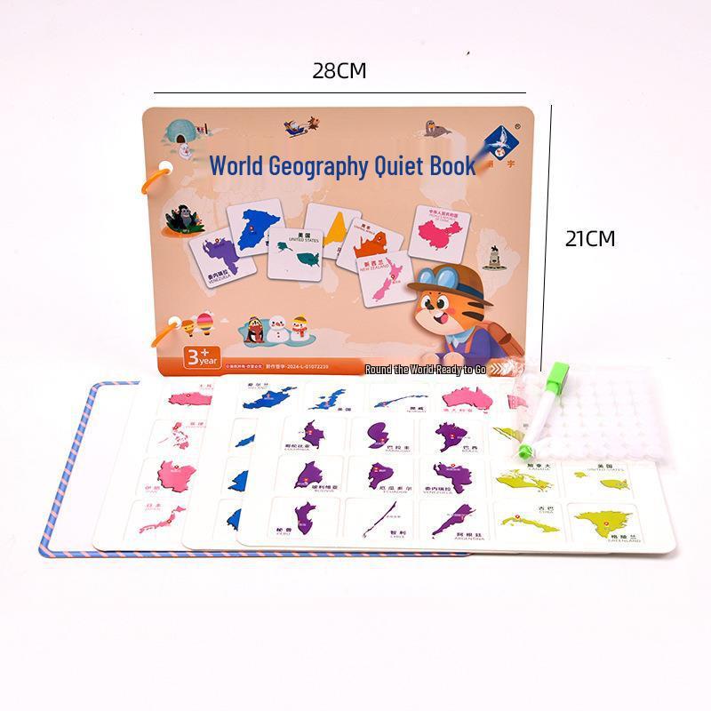 3D Wooden Map Puzzle: Enlightenment Edition for Children 10+ Years - Early Education Toy