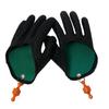 Non-slip, cut-resistant fishing gloves with magnetic hook, polyester construction, perfect for fishing and fishing gear, easy to carry (left hand