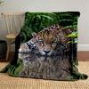 Leopard by Water Blanket for All Seasons Blanket Lunch Break Throw Gift