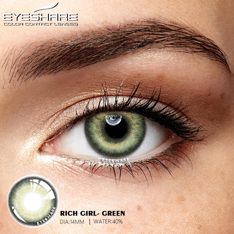 

EYESHARE Натуральные цветные линзы для глаз 2 шт. Цветные контактные линзы для глаз Синие красивые контактные линзы для глаз Ежегодные косметические цветные линзы