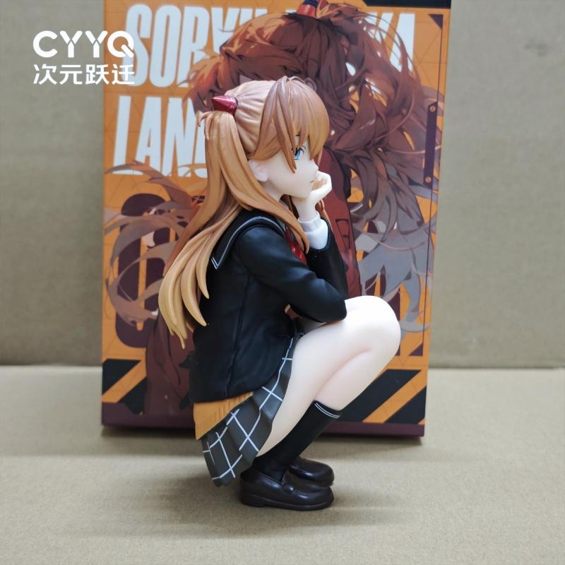 14Cm Squatting Position Anime Pretty Girl Figure Pvc Action Figure Model Statue Desktop Decoration Collectible Gift Toy