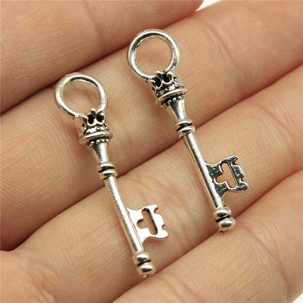 Key And Lock Charms Pendant Child Jewellery Massive Funny Art Supplies