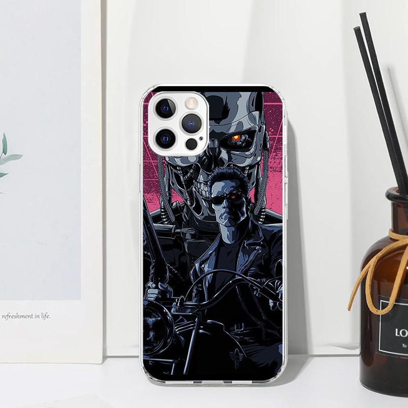 Arnold Schwarzenegger Terminator Phone Case For Iphone 17 Air 16 15 Plus 16E 14 Pro Max 13 Mini 12 11 7 8 SE Fundas Soft Back Co