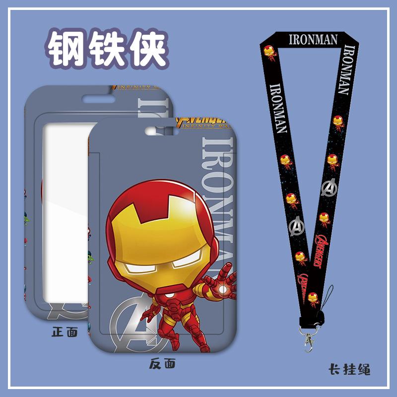 Anime Characters Card Holder Lanyard Keychain ID Credit Bus Card Cover Hang Rope Lariat Lanyard Key Rings Fans Gifts