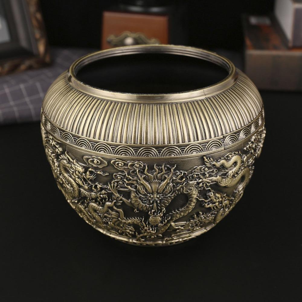 Recipiente de Chá de Cobre Vermelho Jarro de Chá Decorativo de Bronze Recipiente de Armazenamento de Chá a Granel Para Armário de Cozinha