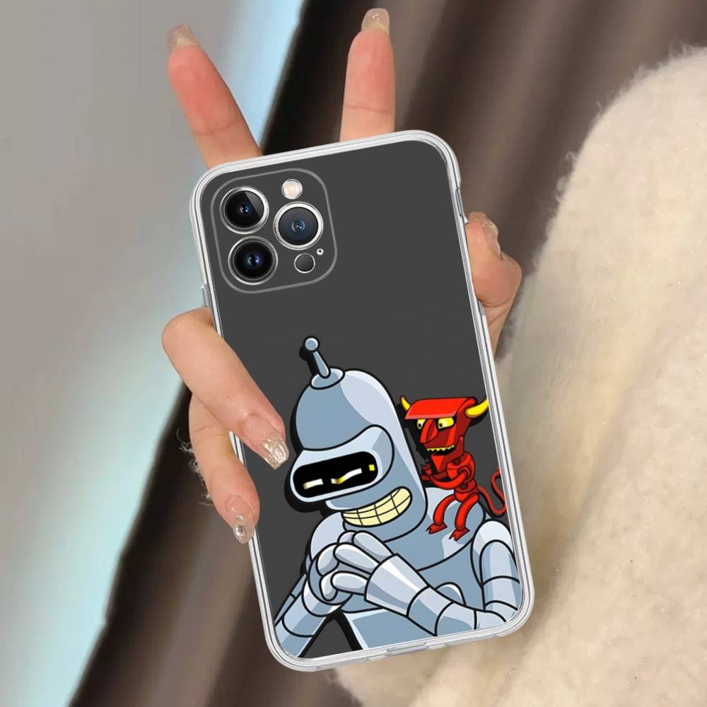 F-Futurama B-Bender Phone Case For iPhone 16 15 14 11 12 13 Mini Pro XS Max Cover 6 7 8 Plus X Funda Shell
