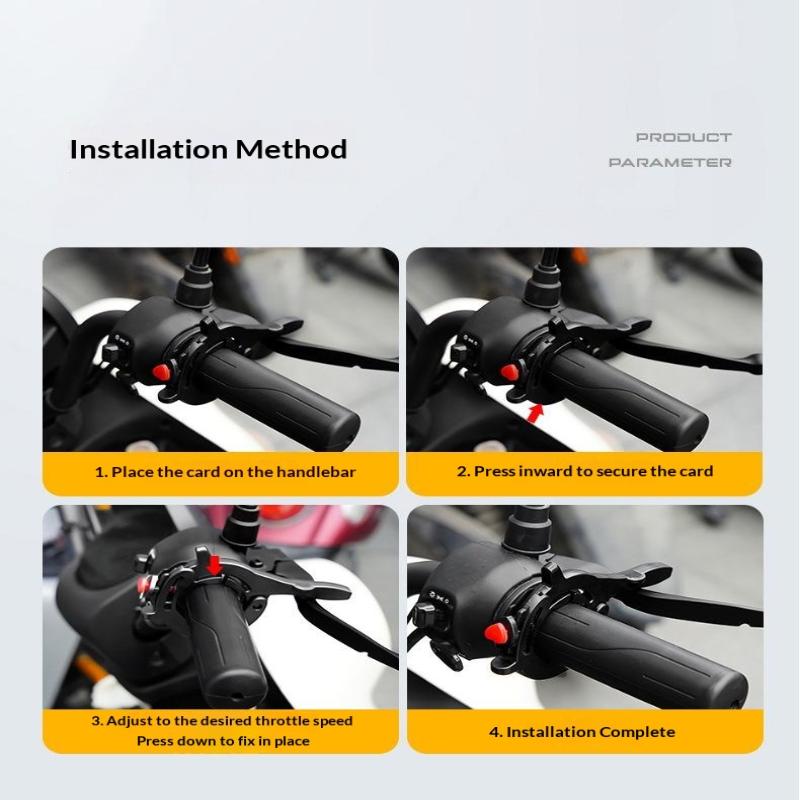 Motorcycle Cruise Throttle Assist Lock Universal Fit for Motorbike Ebike Scooter Reduces Fatigue On Long Rides