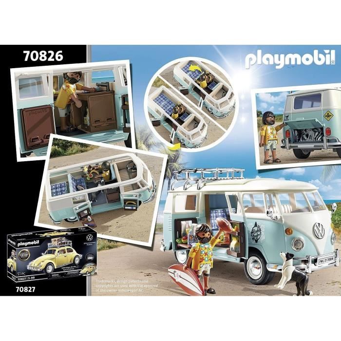 Playmobil - volkswagen t1 combi - edition spéciale - classic cars
