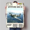 WWII Classic Spitfire MK IX Fighter Metal Wall Art Retro Military Aviation Home Decor Collectible