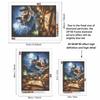 Creative Diamond Painting Kit for Adults DIY Hogwarts Castle Owl Rhinestone Picture Canvas for Leisure Craft Wall Art and Gift Making Fun Set