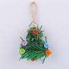 2 Pcs Buttons Mini Christmas Tree Accessories Christmas Tree Pendant Christmas Decoration  Gift