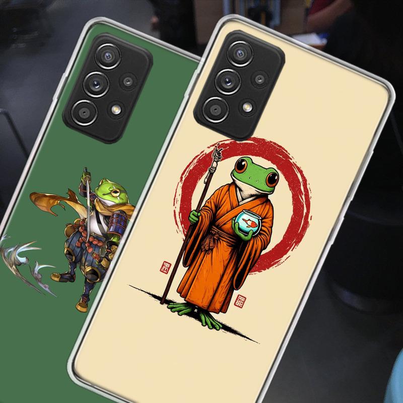 Cute Mouse Axolotl Frog Wizard Phone Case for Samsung A54 A57 A37 A17 A14 A15 A12 A24 A34 A55 A35 A25 A52S A07 A05S A04S A22 A32