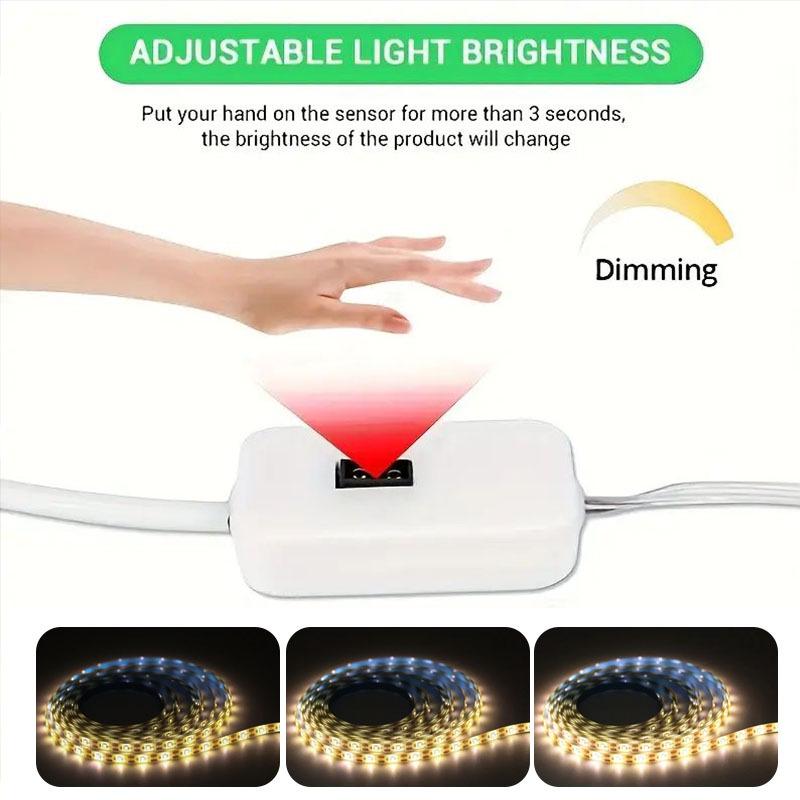 USB-Powered 5V Soft LED Strip with Motion Sensor & Adhesive Backing