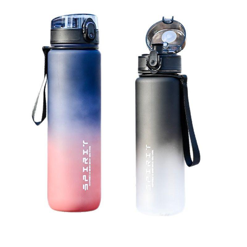 Large Capacity Sports Water Cup Plastic Anti-fall Outdoor Portable Space Cup Student Fitness Water Cup
