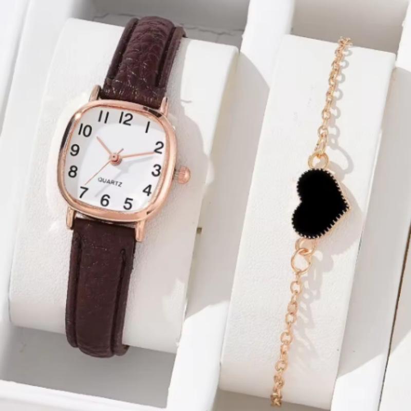 

Square Watch Female Middle School Student Simple Harajuku Temperament Small Dial Korean Version Literary And Retro Belt Quartz Watch Bulk price