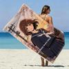 Sakura Anime Girl Beach Towel Patterned Sunscreen And Windproof Suitable For Swimming Pool Camping Travel Blanket