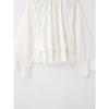 European & American Style Layered Stand Collar Long Sleeve Women's Shirt - 2234900