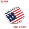 1 Stück Aluminium Auto Styling Auto USA Aufkleber 3D Amerikanische Flagge Abzeichen Emblem Decal Dekoration