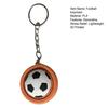 3D Printed Football Keychain, Mini Rotatable Football Fidget Keychain, Compact Stress Relief Sports Ball Key Chain for Keys Backpack Wallet Gift