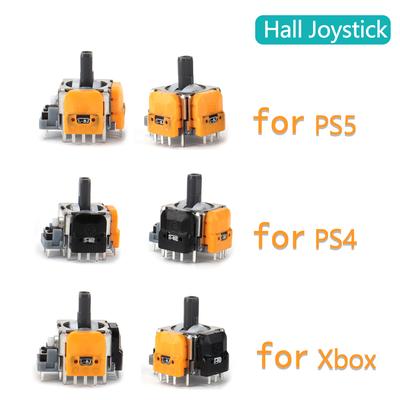 1 pár náhradní Hallův efektový joystick 3D analogový joystick pro ovladač PS5 PS4 Xbox One XSX Náhradní díly pro opravu ThumbStick Příslušenství